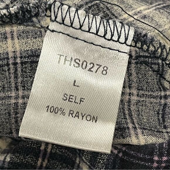 THML embroidered plaid Long sleeve dress - Picture 11 of 12